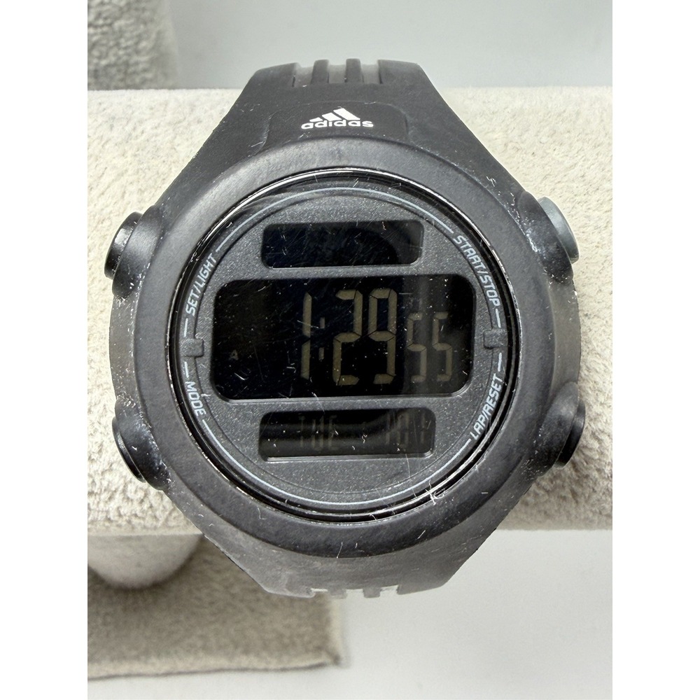 Adidas ADP6086 New Battery Ladies Digital Watch 42MM 7.75" Resin Band